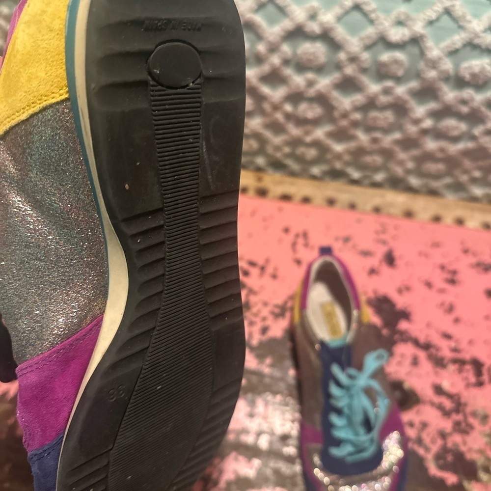 BOCAGE colorful glitter women’s shoes sz 7.5 (38) RARE - Picture 7 of 7